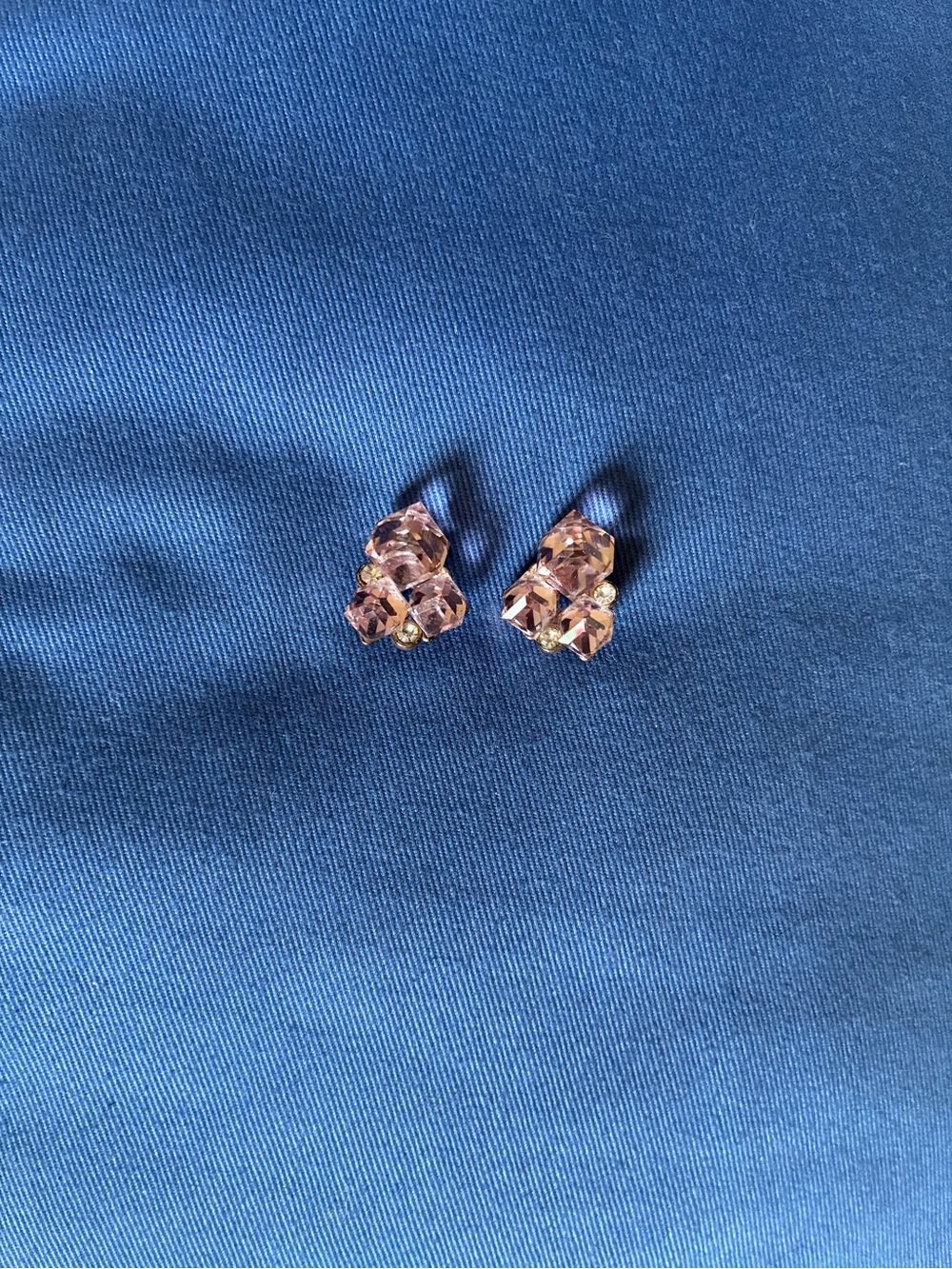 Pink Crystal Cluster Stud Earrings - Women's Jewelry